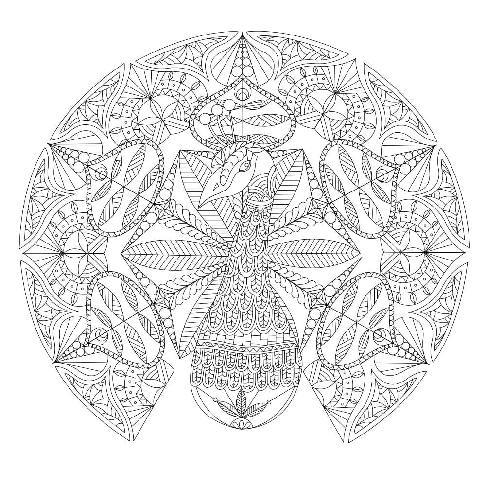 Desenho gratuito Mandalas Difíceis #209901 da colecao Mandalas para imprimir