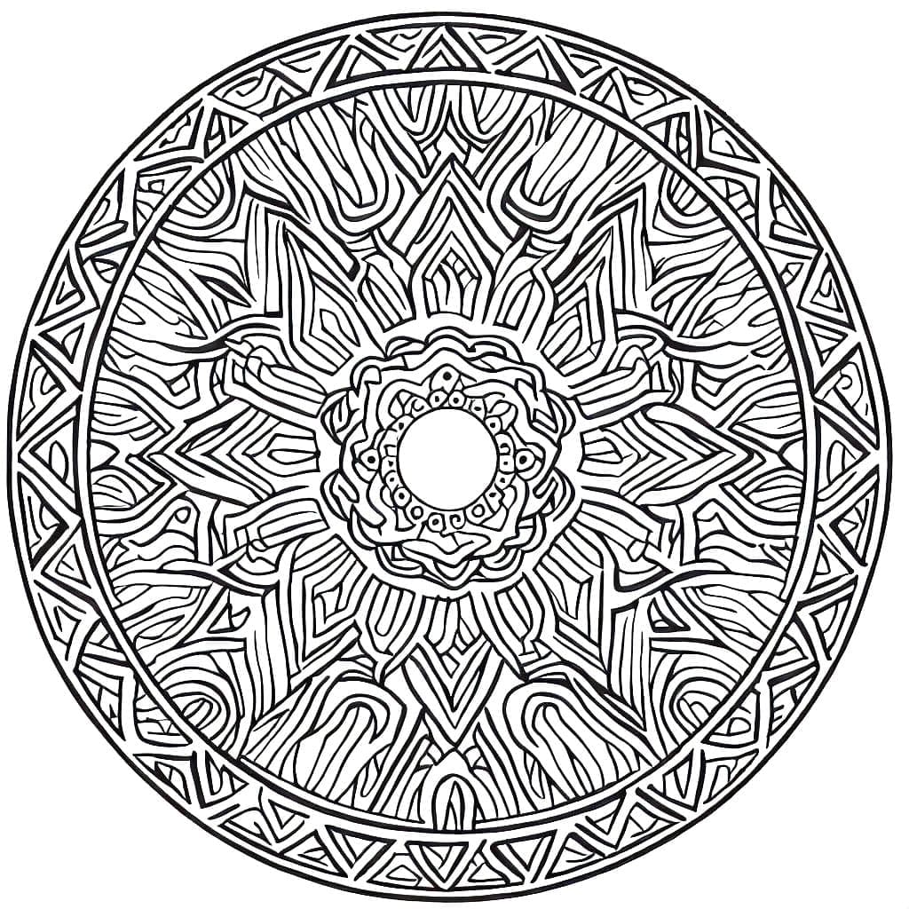 Desenho gratuito Mandalas Difíceis #209922 da colecao Mandalas para imprimir