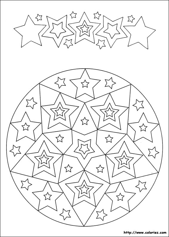 Página para colorir: mandalas estelares (mandalas) #117978 - Páginas para Colorir Imprimíveis Gratuitamente