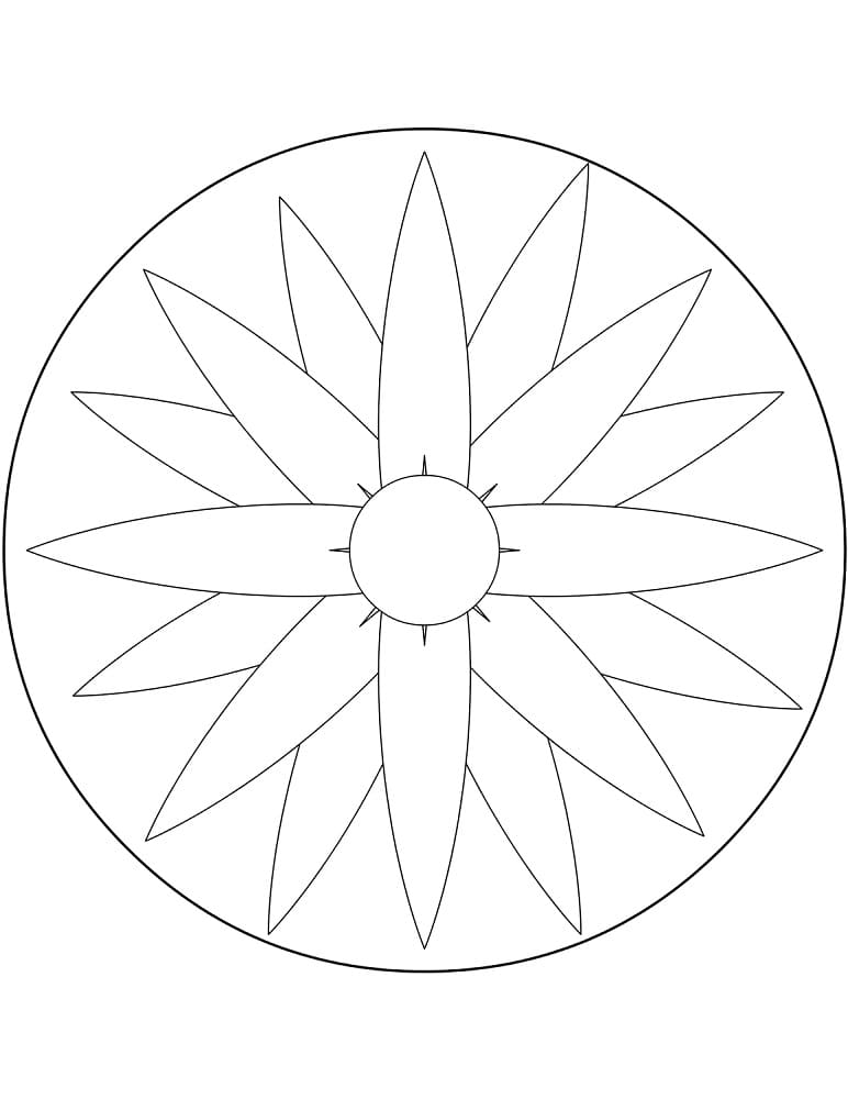 Ilustração de Mandalas Fáceis #175426 para colorir, parte da coleção Mandalas Ilustração de Mandalas Fáceis #175426 para colorir, parte da coleção Mandalas