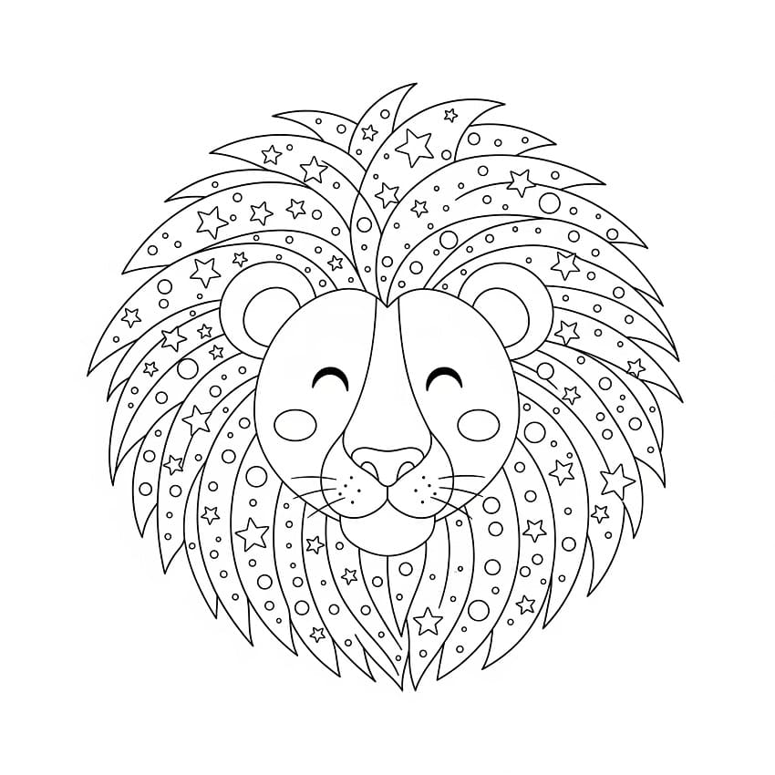 Desenho gratuito Mandalas Leão #220799 da colecao Mandalas para imprimir