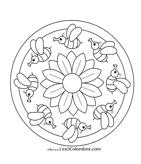 Página para colorir: mandalas para crianças (mandalas) #124106 - Páginas para Colorir Imprimíveis Gratuitamente