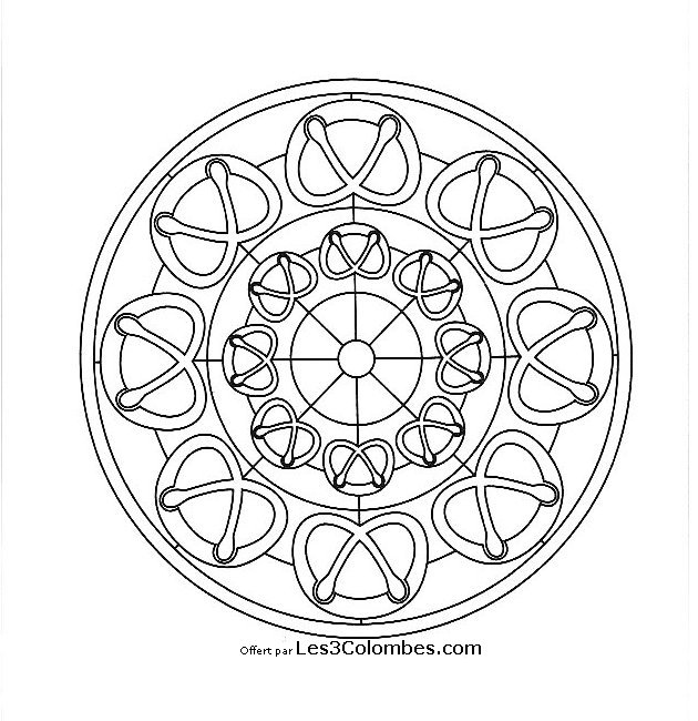 Página para colorir: mandalas para crianças (mandalas) #124108 - Páginas para Colorir Imprimíveis Gratuitamente