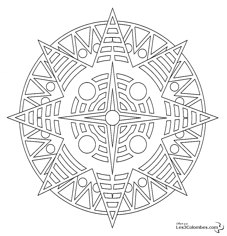 Página para colorir: mandalas para crianças (mandalas) #124109 - Páginas para Colorir Imprimíveis Gratuitamente