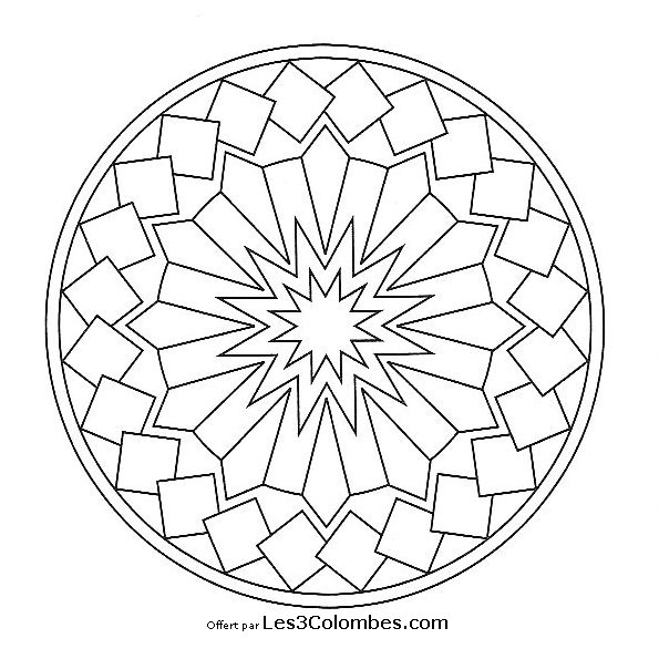 Página para colorir: mandalas para crianças (mandalas) #124118 - Páginas para Colorir Imprimíveis Gratuitamente