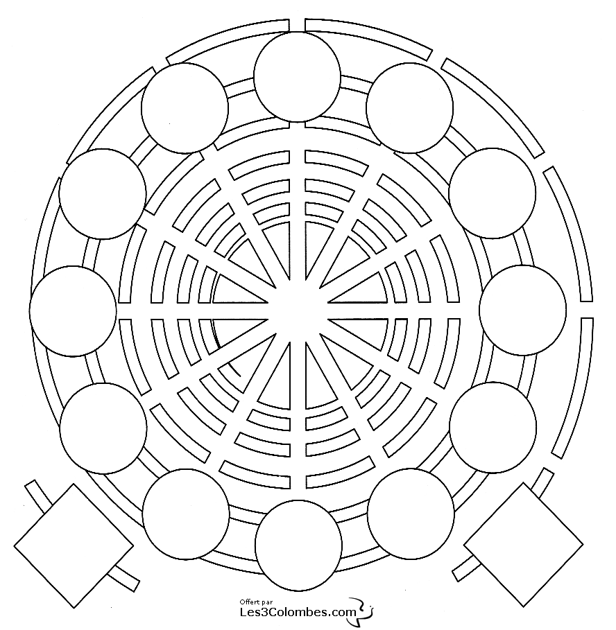 Página para colorir: mandalas para crianças (mandalas) #124121 - Páginas para Colorir Imprimíveis Gratuitamente