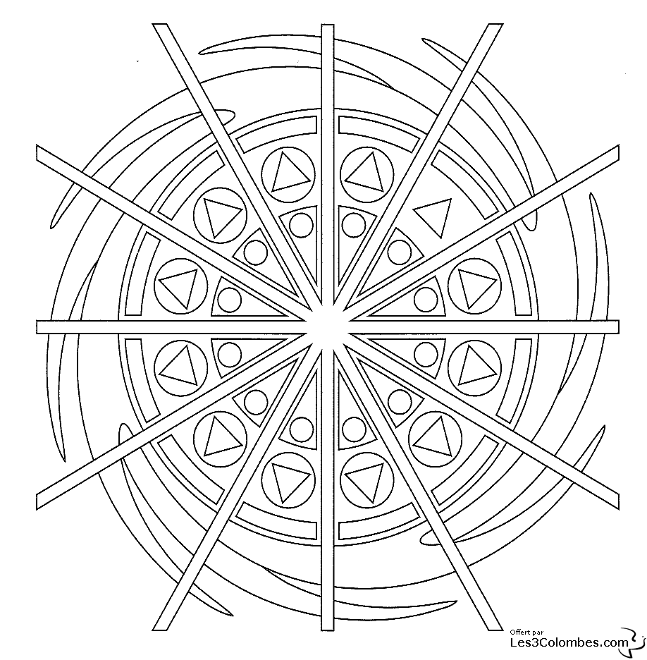 Página para colorir: mandalas para crianças (mandalas) #124129 - Páginas para Colorir Imprimíveis Gratuitamente