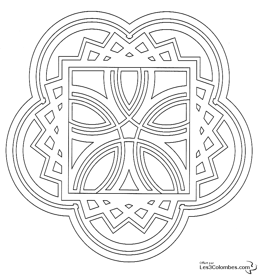 Página para colorir: mandalas para crianças (mandalas) #124131 - Páginas para Colorir Imprimíveis Gratuitamente