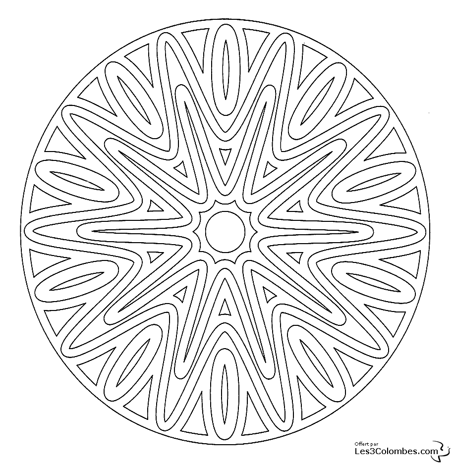 Página para colorir: mandalas para crianças (mandalas) #124134 - Páginas para Colorir Imprimíveis Gratuitamente