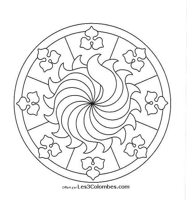 Página para colorir: mandalas para crianças (mandalas) #124142 - Páginas para Colorir Imprimíveis Gratuitamente