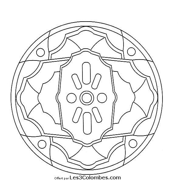 Página para colorir: mandalas para crianças (mandalas) #124148 - Páginas para Colorir Imprimíveis Gratuitamente