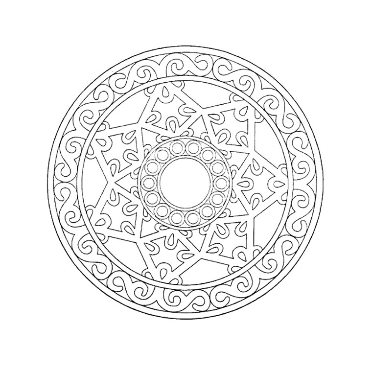 Página para colorir: mandalas para crianças (mandalas) #124149 - Páginas para Colorir Imprimíveis Gratuitamente