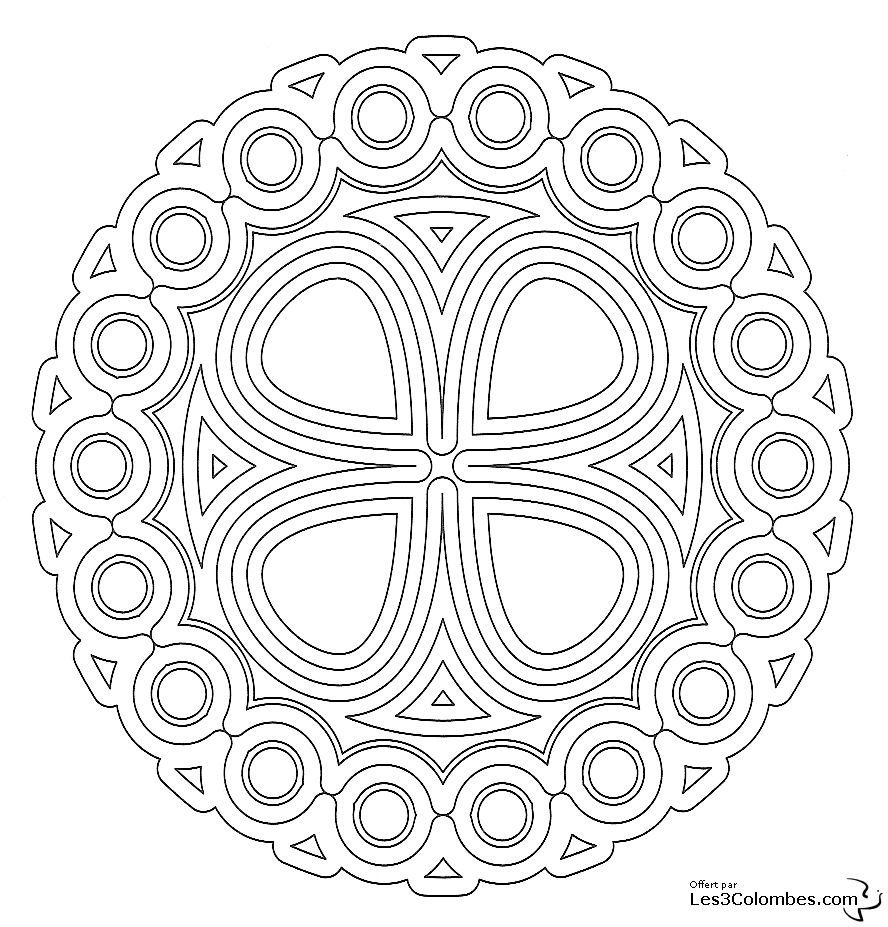 Página para colorir: mandalas para crianças (mandalas) #124151 - Páginas para Colorir Imprimíveis Gratuitamente