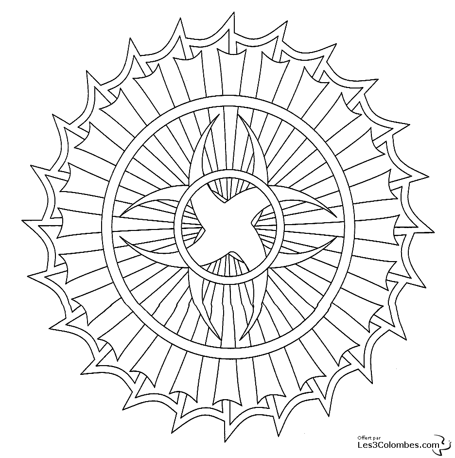 Página para colorir: mandalas para crianças (mandalas) #124156 - Páginas para Colorir Imprimíveis Gratuitamente