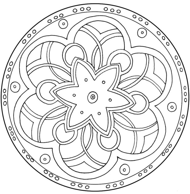 Página para colorir: mandalas para crianças (mandalas) #124176 - Páginas para Colorir Imprimíveis Gratuitamente