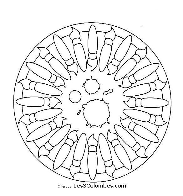 Página para colorir: mandalas para crianças (mandalas) #124180 - Páginas para Colorir Imprimíveis Gratuitamente