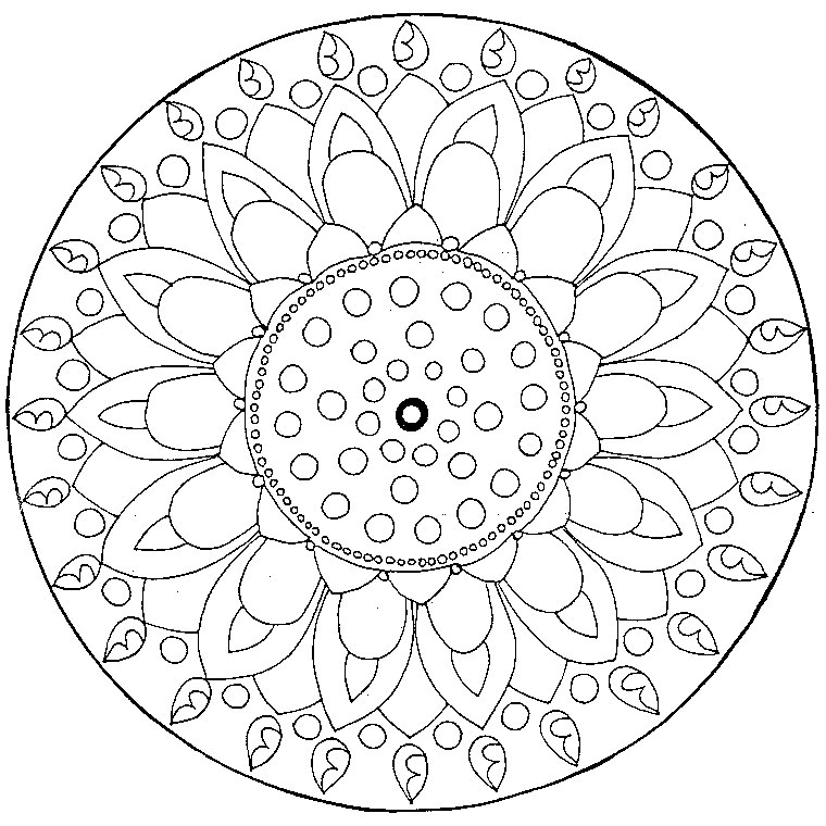 Página para colorir: mandalas para crianças (mandalas) #124221 - Páginas para Colorir Imprimíveis Gratuitamente