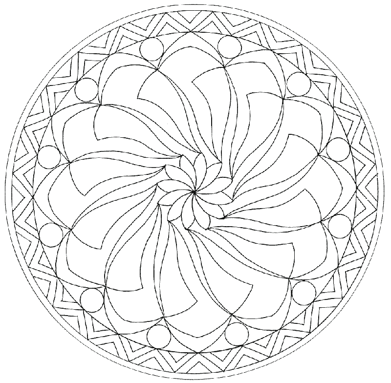 Página para colorir: mandalas para crianças (mandalas) #124284 - Páginas para Colorir Imprimíveis Gratuitamente