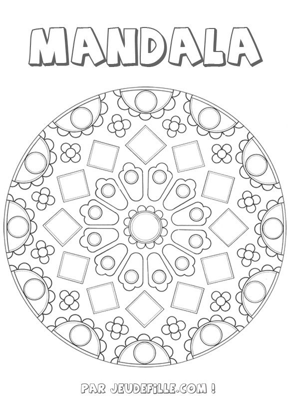 Página para colorir: mandalas para crianças (mandalas) #124350 - Páginas para Colorir Imprimíveis Gratuitamente