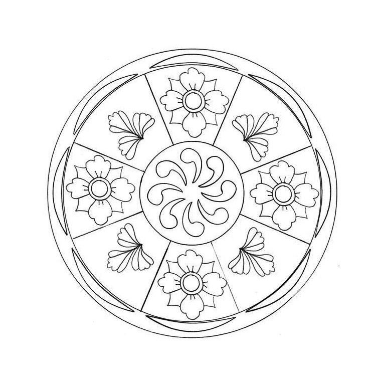 Página para colorir: mandalas para crianças (mandalas) #124366 - Páginas para Colorir Imprimíveis Gratuitamente