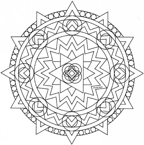 Página para colorir: mandalas para crianças (mandalas) #124368 - Páginas para Colorir Imprimíveis Gratuitamente