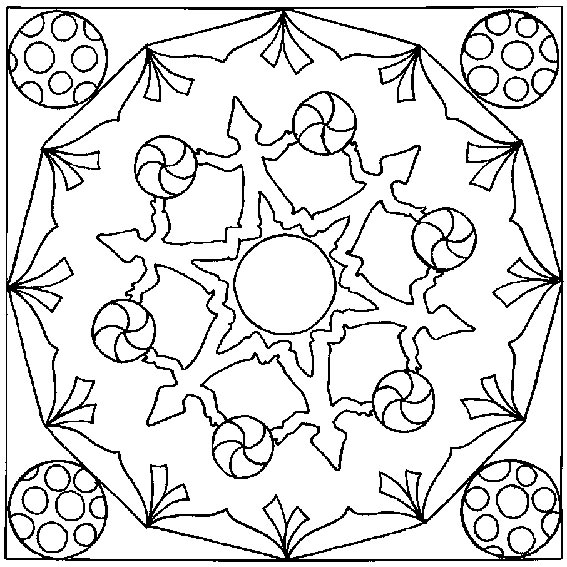 Página para colorir: mandalas para crianças (mandalas) #124385 - Páginas para Colorir Imprimíveis Gratuitamente