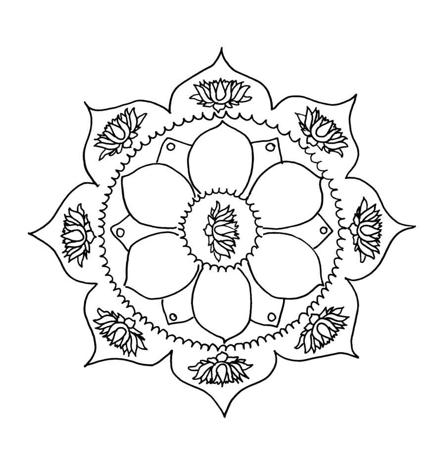 Página para colorir: mandalas para crianças (mandalas) #124402 - Páginas para Colorir Imprimíveis Gratuitamente