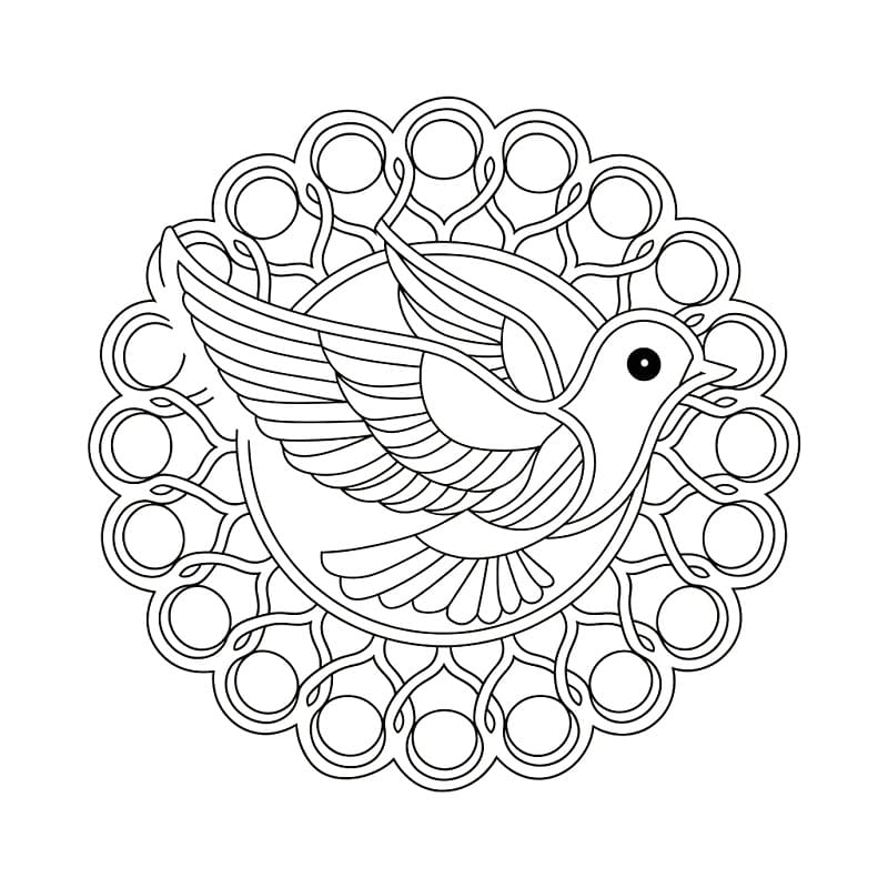Desenho gratuito Pássaro Mandala #221989 da colecao Mandalas para imprimir Desenho gratuito Pássaro Mandala #221989 da colecao Mandalas para imprimir