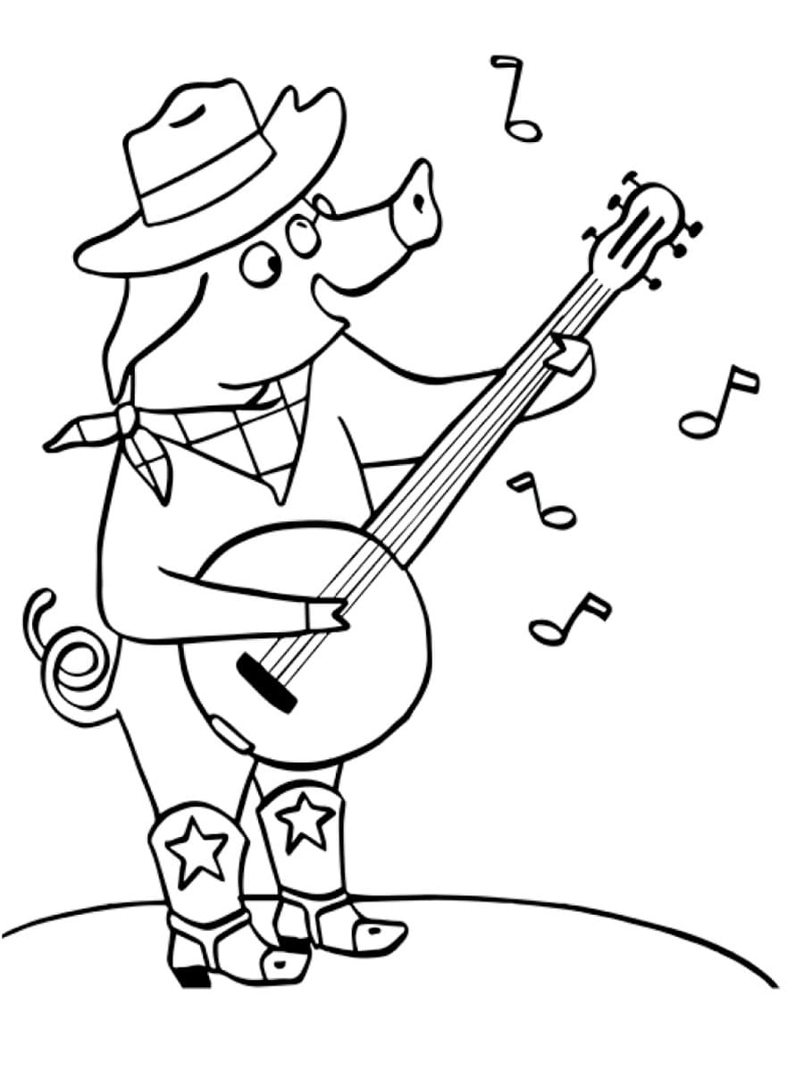 Desenho gratuito Banjo #176955 da colecao Música para imprimir