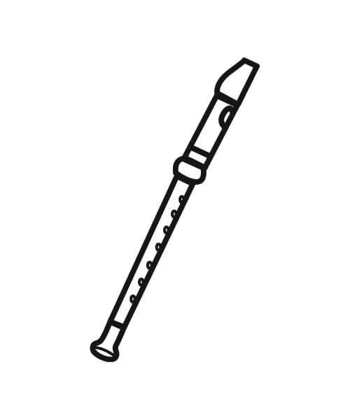Desenho gratuito Flauta #173475 da colecao Música para imprimir