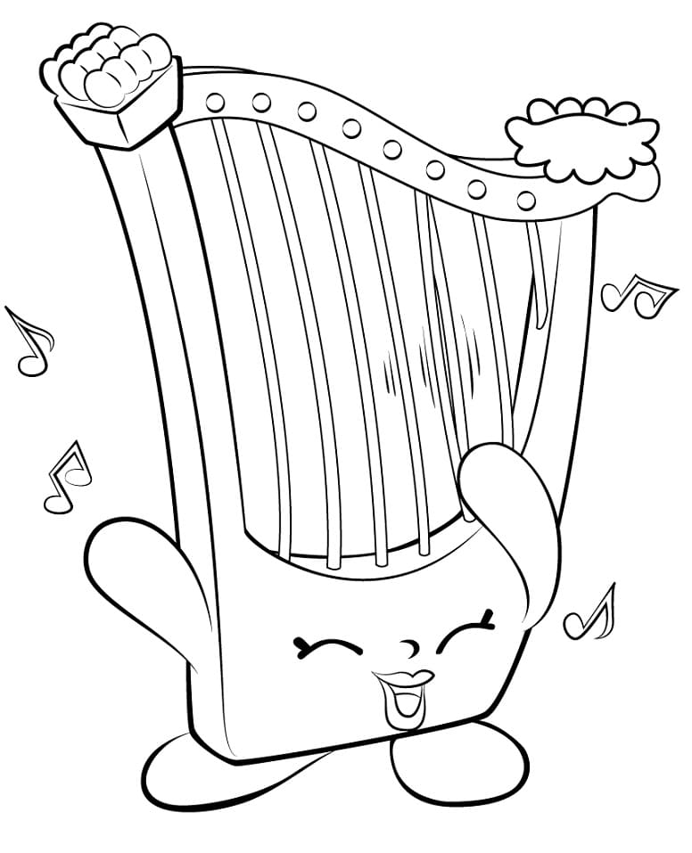Desenho gratuito Harpa #176968 da colecao Música para imprimir