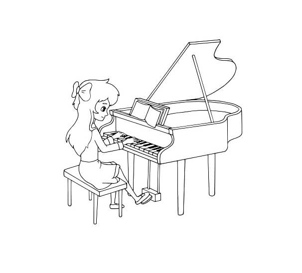 Desenho gratuito Piano #173499 da colecao Música para imprimir