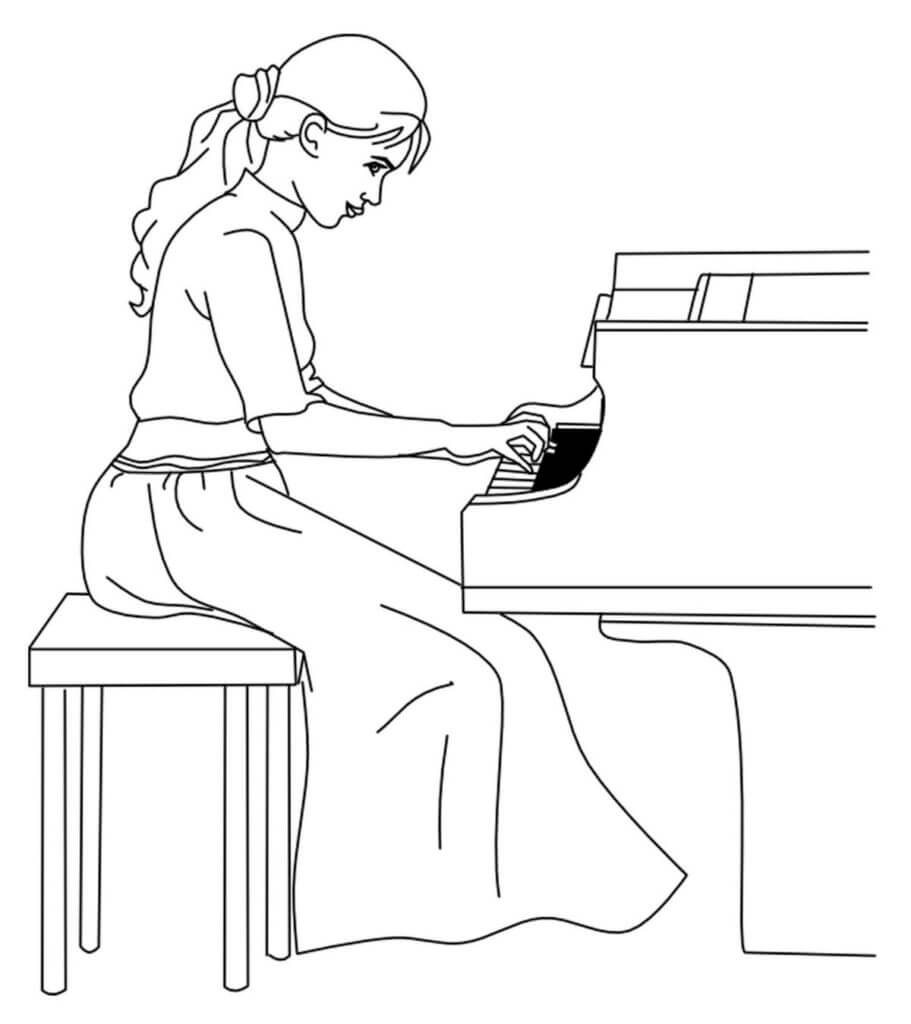 Desenho gratuito Piano #173502 da colecao Música para imprimir