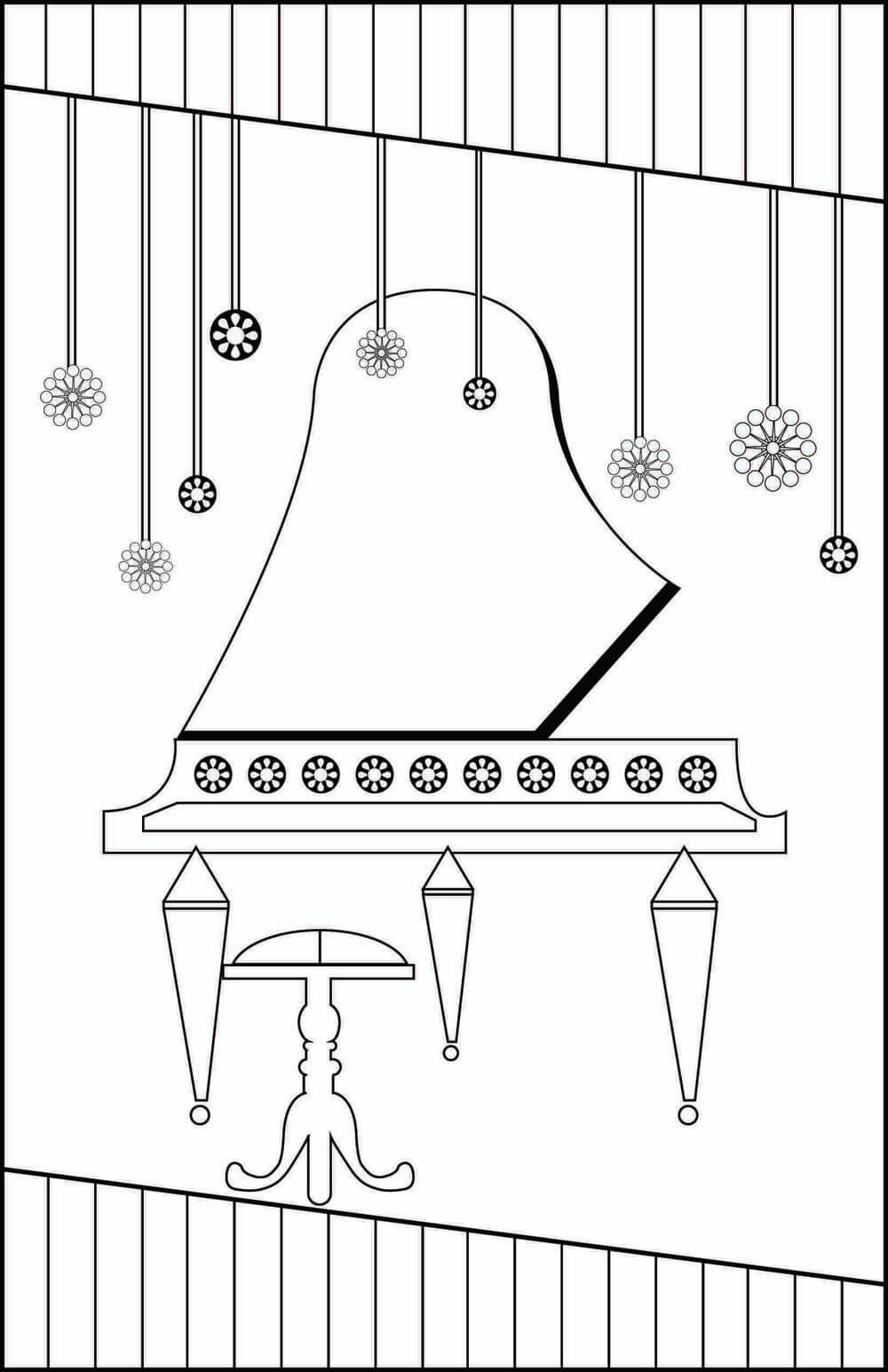 Desenho gratuito Piano #173519 da colecao Música para imprimir