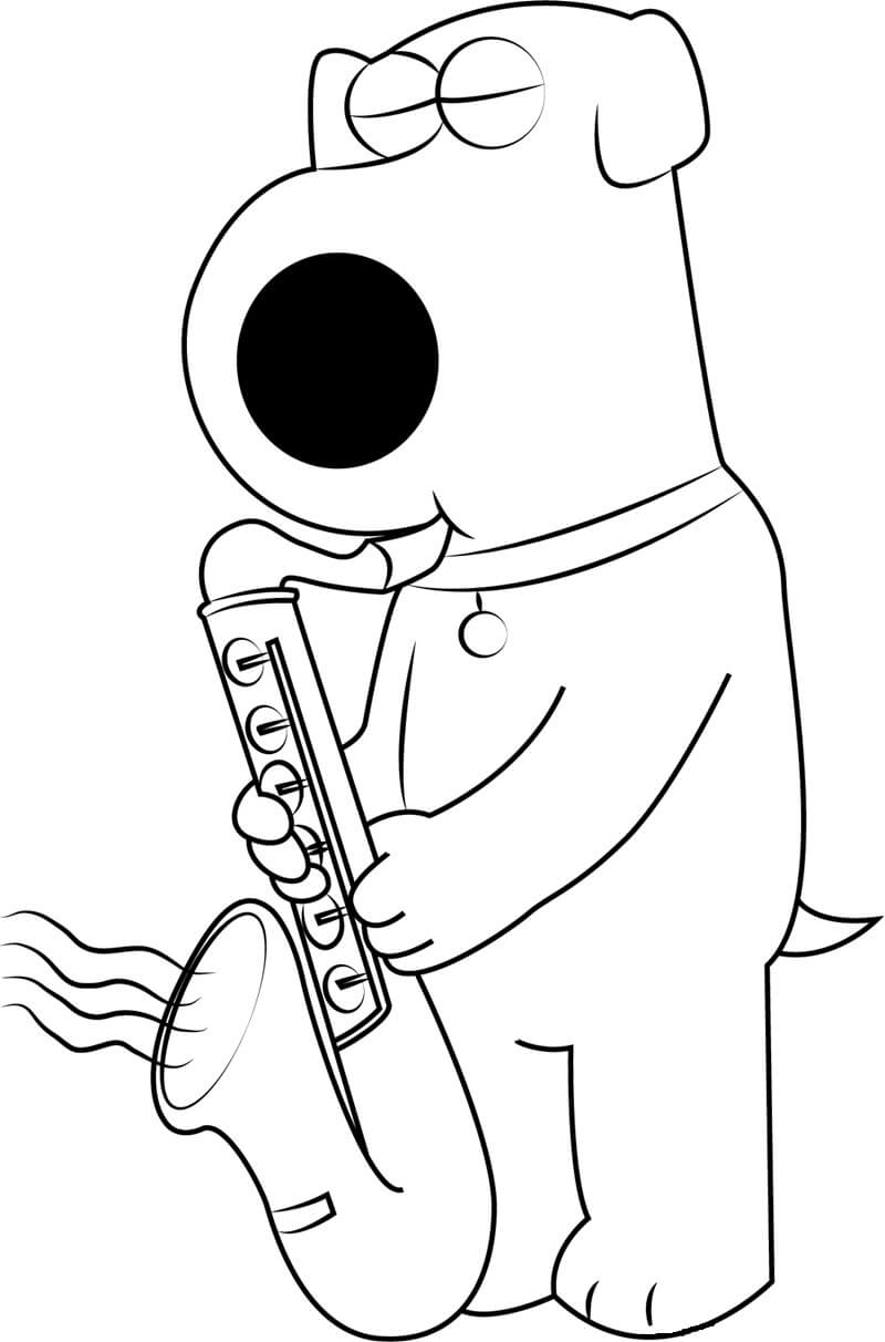 Desenho gratuito Saxofone #173382 da colecao Música para imprimir