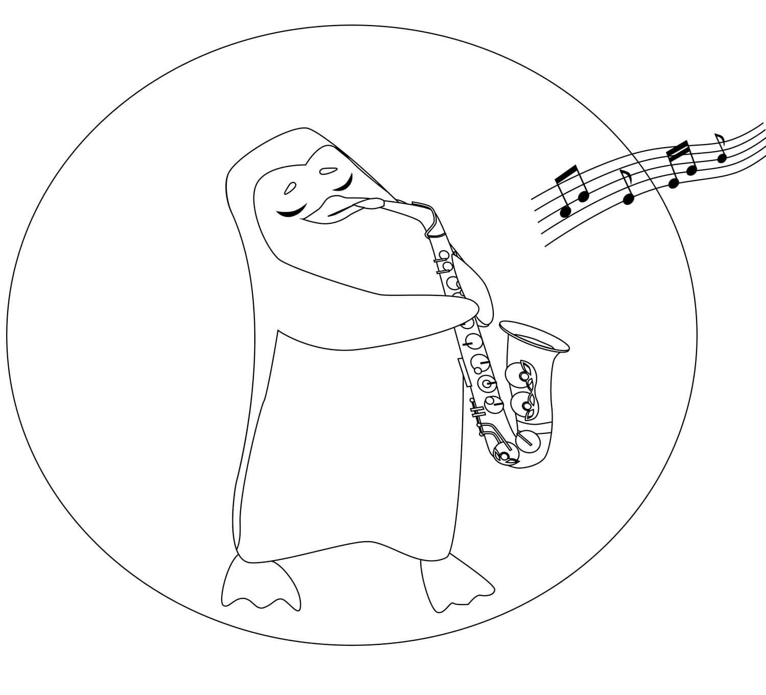 Desenho gratuito Saxofone #173394 da colecao Música para imprimir