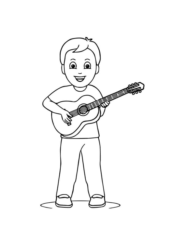 Desenho gratuito Violão #173157 da colecao Música para imprimir