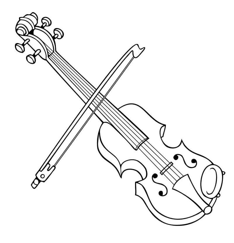 Desenho gratuito Violino #176932 da colecao Música para imprimir