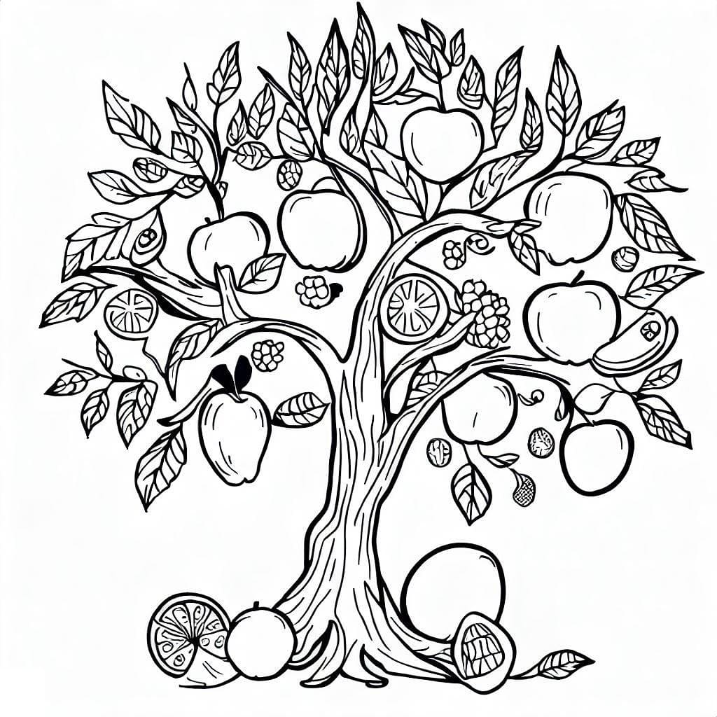 Desenho gratuito Árvore #190423 da colecao Natureza e Estações para imprimir