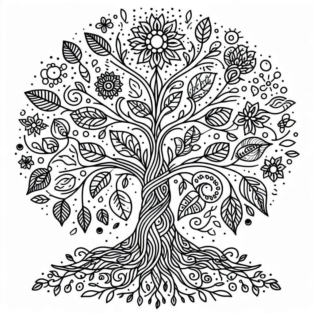 Desenho gratuito Árvore da Vida #214140 da colecao Natureza e Estações para imprimir