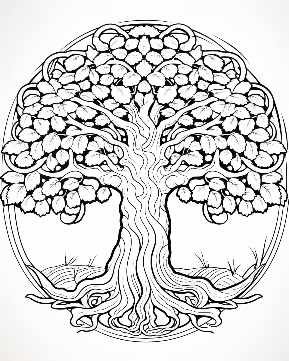 Desenho gratuito Árvore da Vida #214153 da colecao Natureza e Estações para imprimir