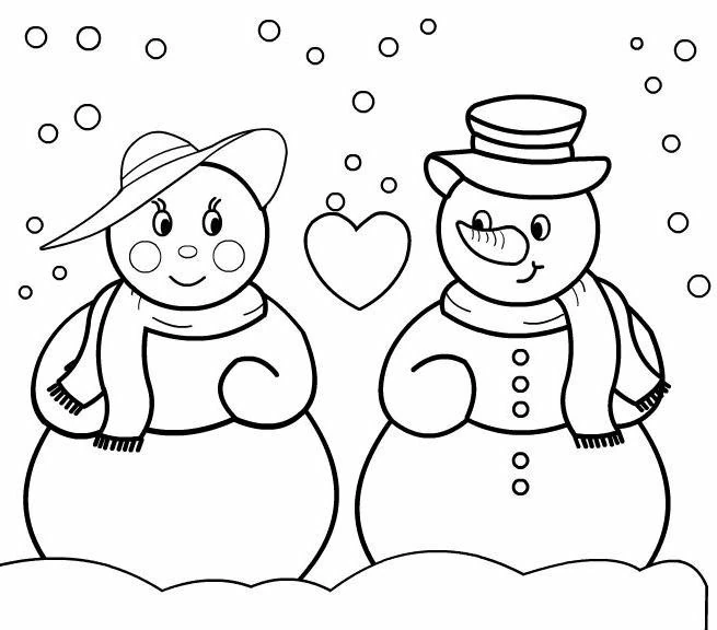 Desenho gratuito Boneco de Neve #89173 da colecao Natureza e Estações para imprimir