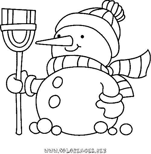 Desenho gratuito Boneco de Neve #89243 da colecao Natureza e Estações para imprimir