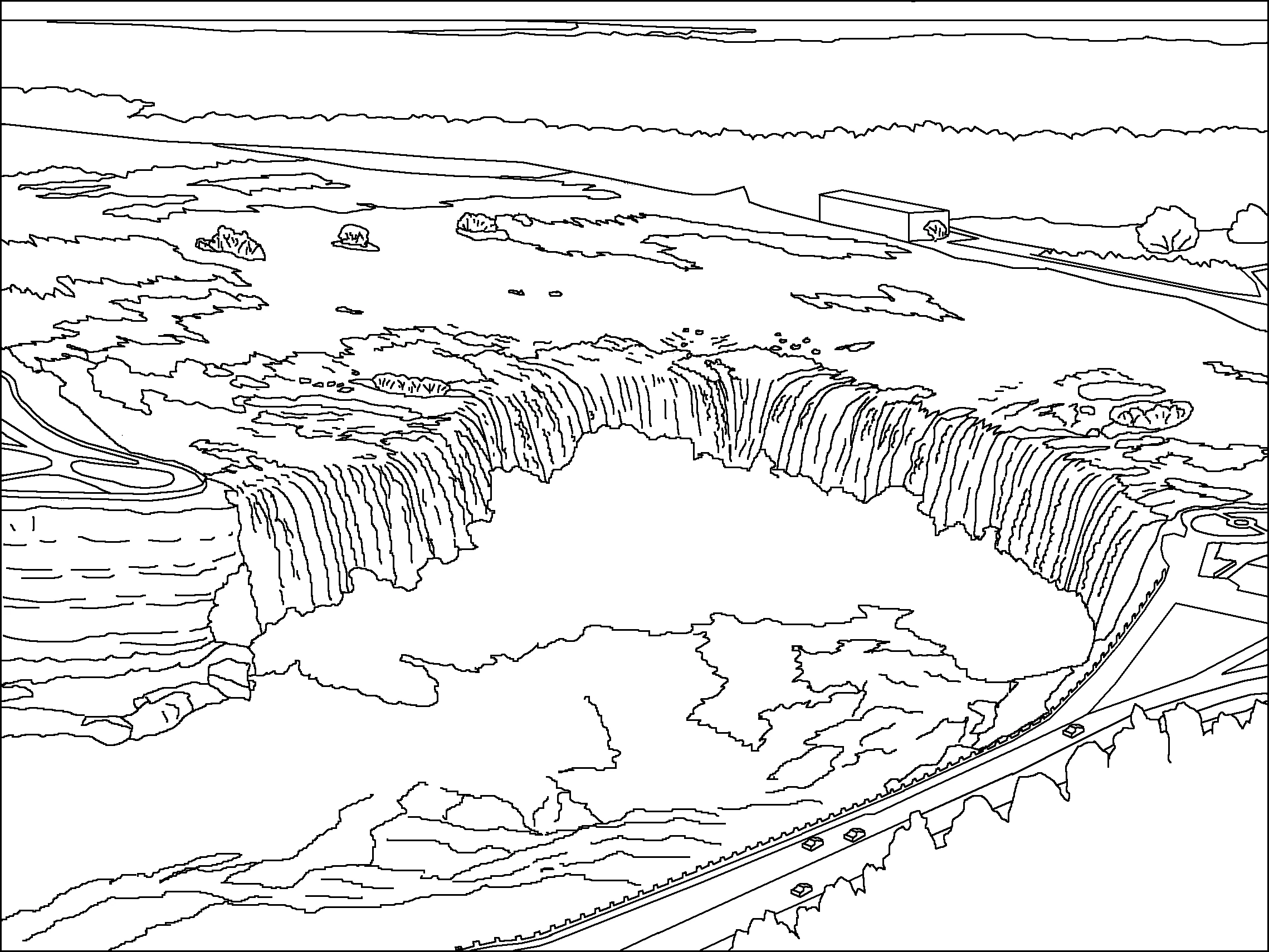 Desenho gratuito Cachoeira #159937 da colecao Natureza e Estações para imprimir