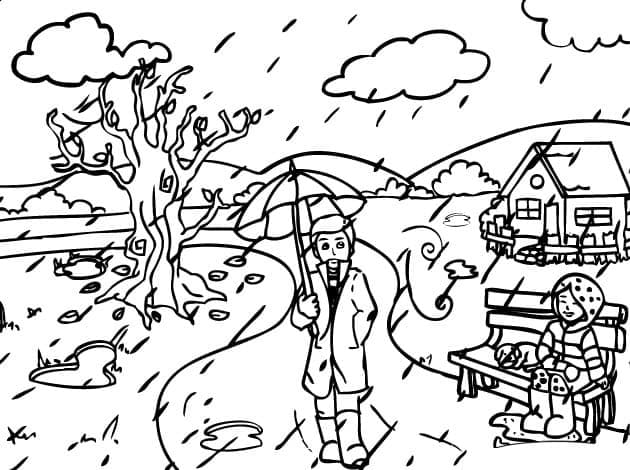 Desenho gratuito Chuva #193755 da colecao Natureza e Estações para imprimir