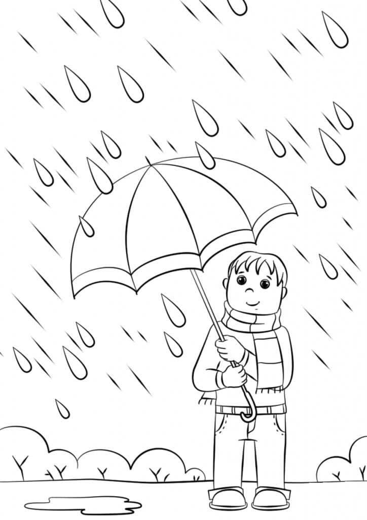 Desenho gratuito Chuva #193798 da colecao Natureza e Estações para imprimir