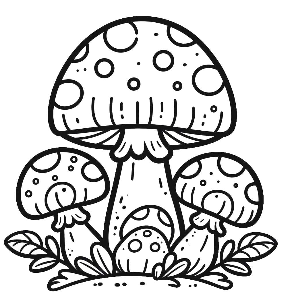 Desenho gratuito Cogumelo #217418 da colecao Natureza e Estações para imprimir