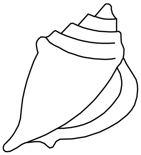 Página para colorir: Concha (Natureza e Estações) #163151 - Páginas para Colorir Imprimíveis Gratuitamente