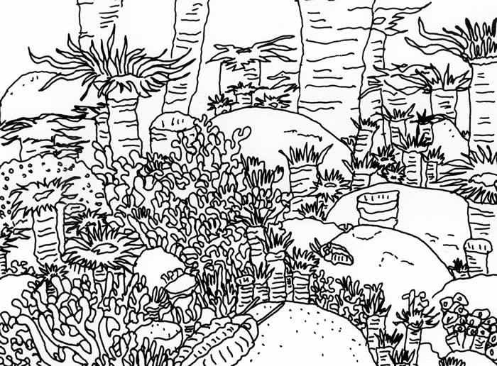 Desenho gratuito Coral #162922 da colecao Natureza e Estações para imprimir