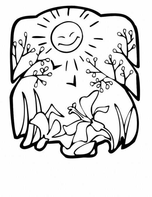 Desenho gratuito Estação da Primavera #165042 da colecao Natureza e Estações para imprimir